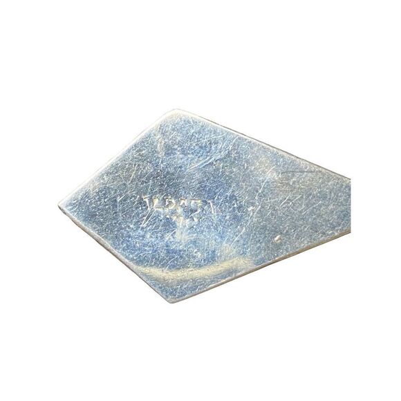 PACA Alpaca Red Jasper Mother Of Pearl and Sterling Silver Vintage Earrings Sign - Picture 9 of 9